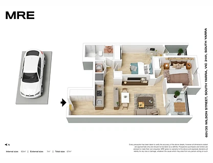 601/35 Wilson Street, South Yarra, Inner East Melbourne, 2房, 1浴, Apartment