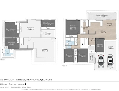 59 Twilight Street, Kenmore, QLD 4069, 5 slaapkamers, 2 badkamers, House