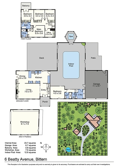 Plano ng Bahay - 6 Beatty Avenue, Bittern, VIC 3918