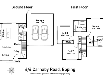 6/6 Carnaby Road, Epping, VIC 3076, 3 غرف, 2 حمامات, Townhouse