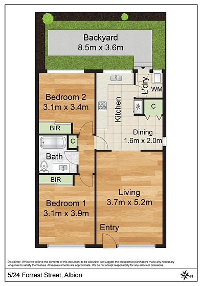 5/24 Forrest Street, Albion, VIC 3020, 2房, 1浴, Unit