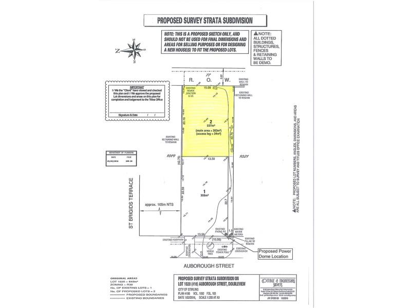 16A AUBOROUGH ST, DOUBLEVIEW WA 6018, 0 rūma, 0 rūma horoi, Section