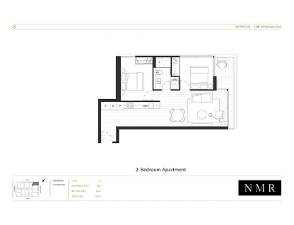 1.04/69 Flemington Road, North Melbourne, Melbourne CBD, 2 ห้องนอน, 1 ห้องน้ำ, Apartment