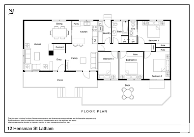 12 Hensman Street, Latham, ACT 2615, 4 slaapkamers, 2 badkamers, House