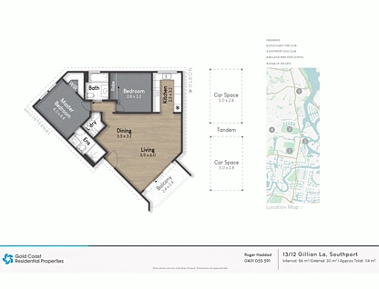 13/12 Gillian Lane, Southport, Gold Coast, 2 कमरे, 2 बाथरूम, Apartment