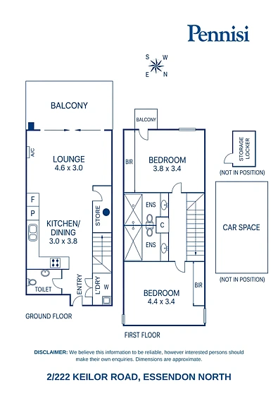 2/222 Keilor Road, Essendon North, VIC 3041, 2 slaapkamers, 2 badkamers, Apartment