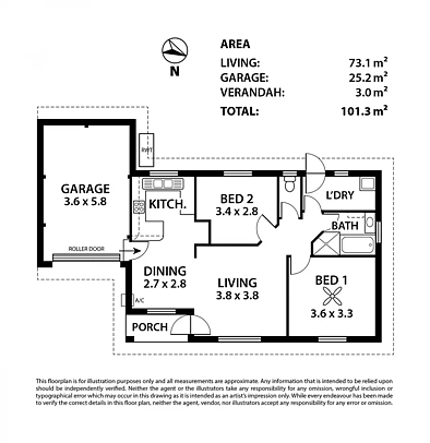 1/4 Alice Terrace, Murray Bridge, SA 5253, 2 slaapkamers, 1 badkamers, House