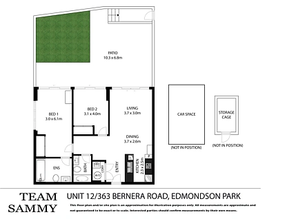 12/363 Bernera Road, Edmondson Park, South Western Suburbs, 2 રૂમ, 2 બાથરૂમ, Apartment