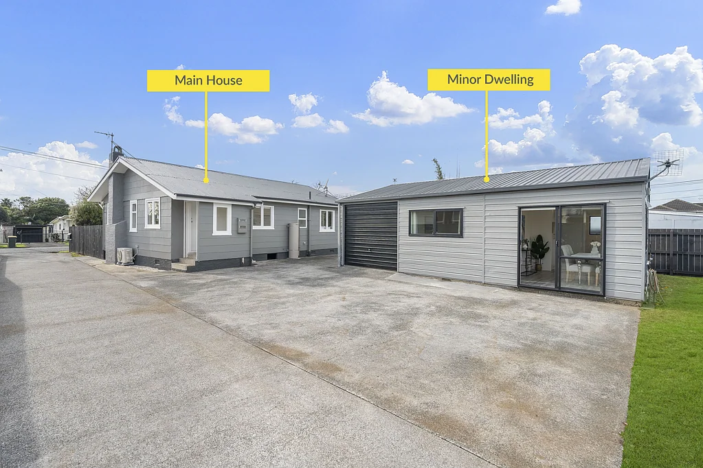 Manurewa 5Kwarto House + Minor Household Unit + BC for 3 Bed House