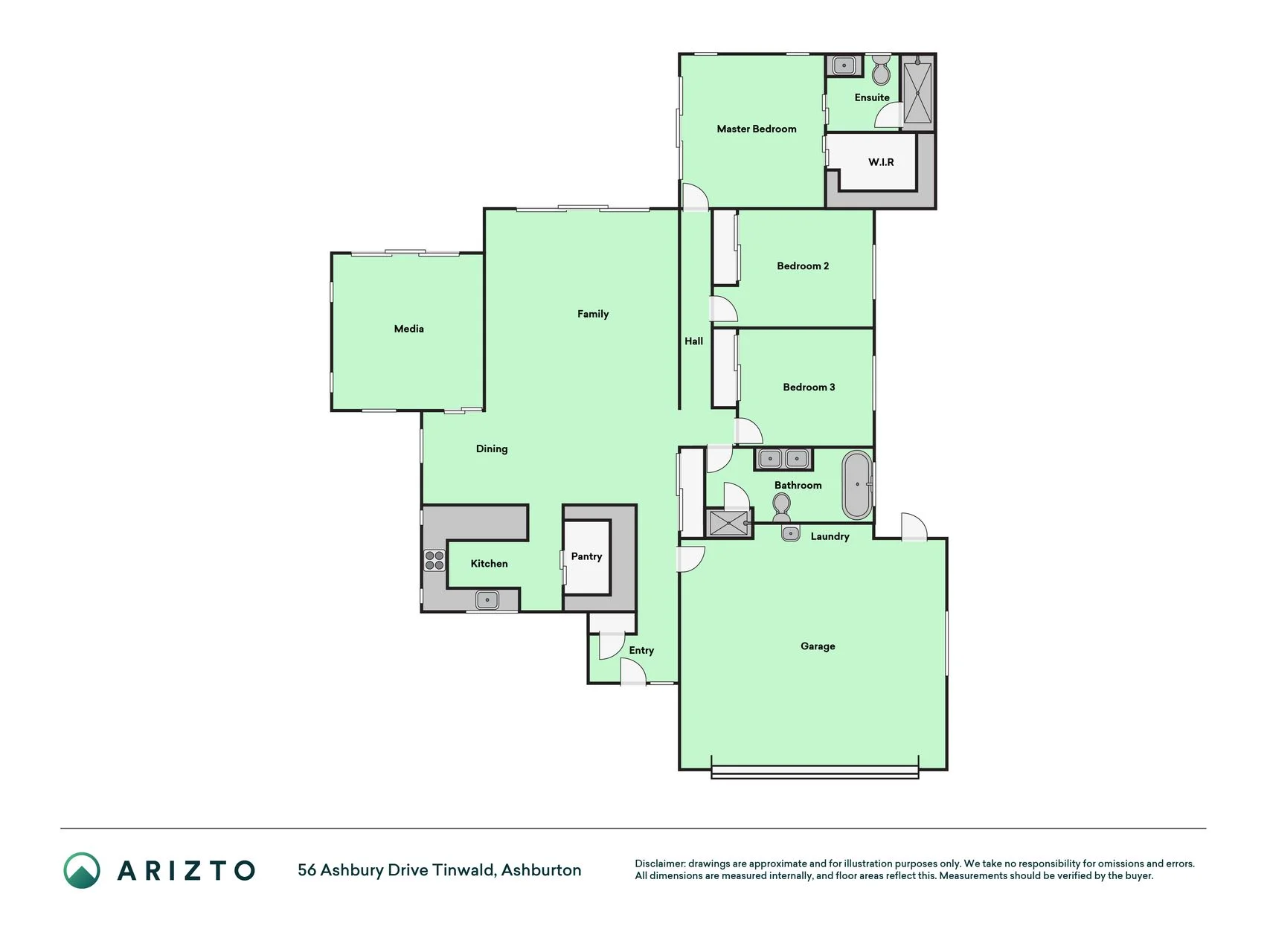 56 Ashbury Drive, Ashburton, Ashburton District, Canterbury, 3 chambres, 2 salles de bain, House
