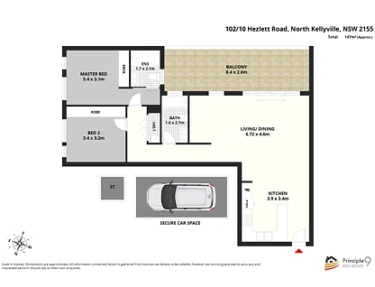 102/10 Hezlett Road, North Kellyville, Central Tablelands, 2房, 2浴, Apartment