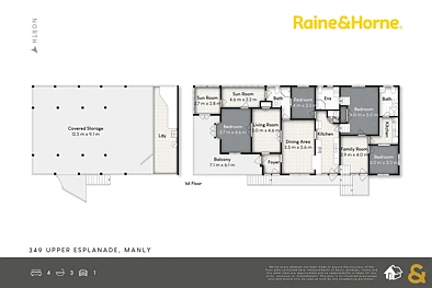 349 Upper Esplanade, Manly, QLD 4179, 4 rūma, 3 rūma horoi, House