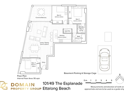 101/47 - 49 The Esplanade, Ettalong Beach, Central Coast, 3部屋, 2バスルーム, Apartment