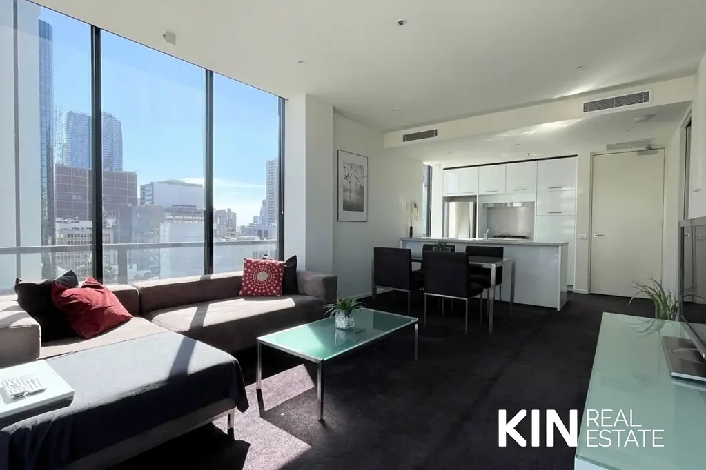 Two bedroom, One Bathroom Apartment, partly Furnished with Car Space 
Located In The Heart Of Melbourne
