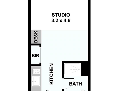 1505/181 A'beckett Street, Melbourne, Melbourne CBD, 1房, 1浴, Apartment