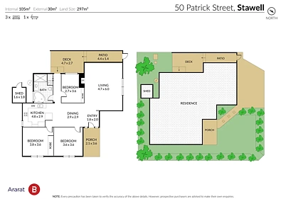 50 Patrick Street, Stawell, VIC 3380, 3 Schlafzimmer, 1 Badezimmer, House