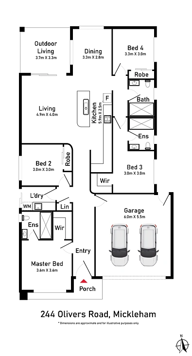 240 Olivers Road, Mickleham, VIC 3064, 4房, 2浴, House