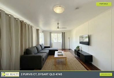 2 Purvis Court, Dysart, QLD 4745, 4 Bedrooms, 1 Bathrooms, House