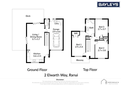 2 Elwarth Way, Ranui, Waitakere City, 3 Bedrooms, 1 Bathrooms, Townhouse