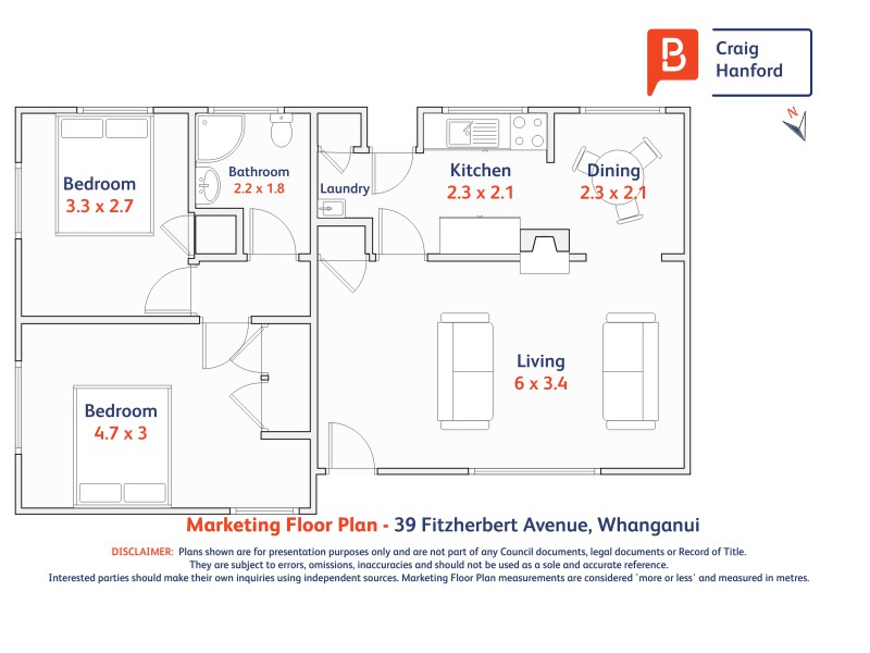 39 Fitzherbert Avenue, Springvale, Whanganui, 2 phòng ngủ, 1 phòng tắm