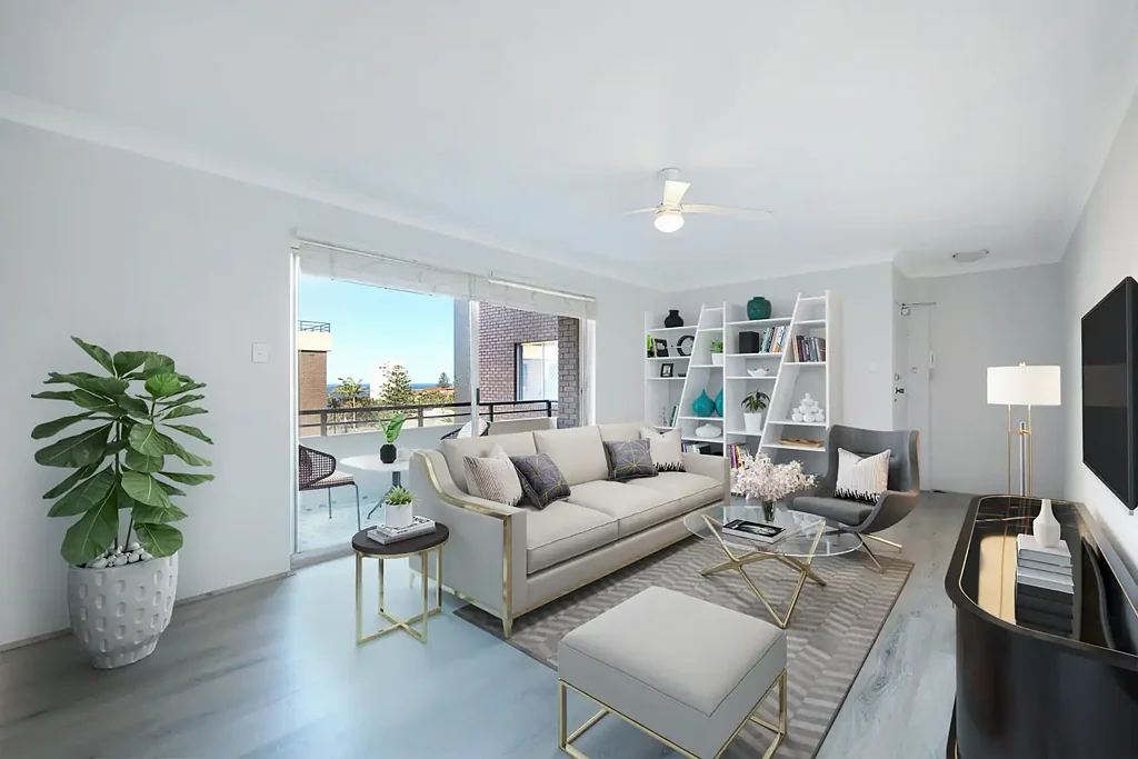 Sunlit Coastal Apartment with Ocean Glimpses & Resort-Style Amenities