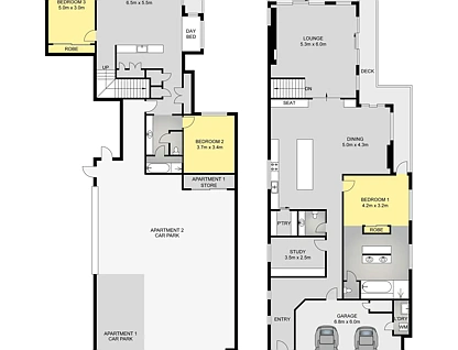 1/6 Ocean Street, Yamba, NSW 2464, 3部屋, 2バスルーム, Apartment