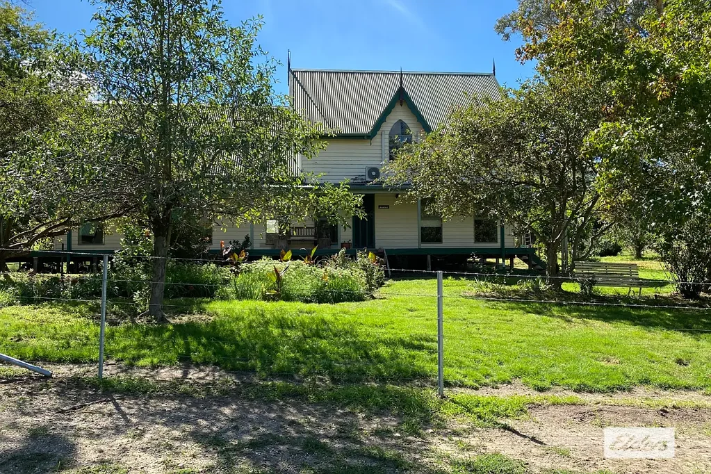 Charming 2-Story Weatherboard Cottage on Acreage with Creek & Bridge