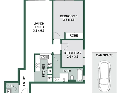 21/471 South Dowling Street, Surry Hills, Sydney CBD, 2 ห้องนอน, 1 ห้องน้ำ, Apartment