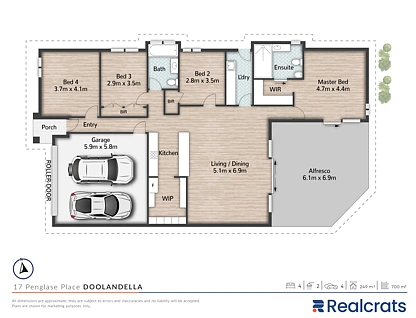 17 Penglase Place, Doolandella, Brisbane Western Region, 4部屋, 2バスルーム, House