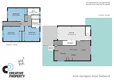 8/46 Sandgate Road, Wallsend, NSW 2287, 3 chambres, 2 salles de bain, Townhouse