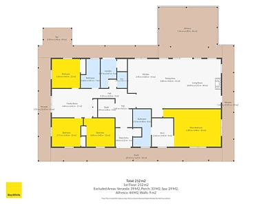 फ्लोर प्लान - 26 Harmony Drive, Ambergate, WA 6280
