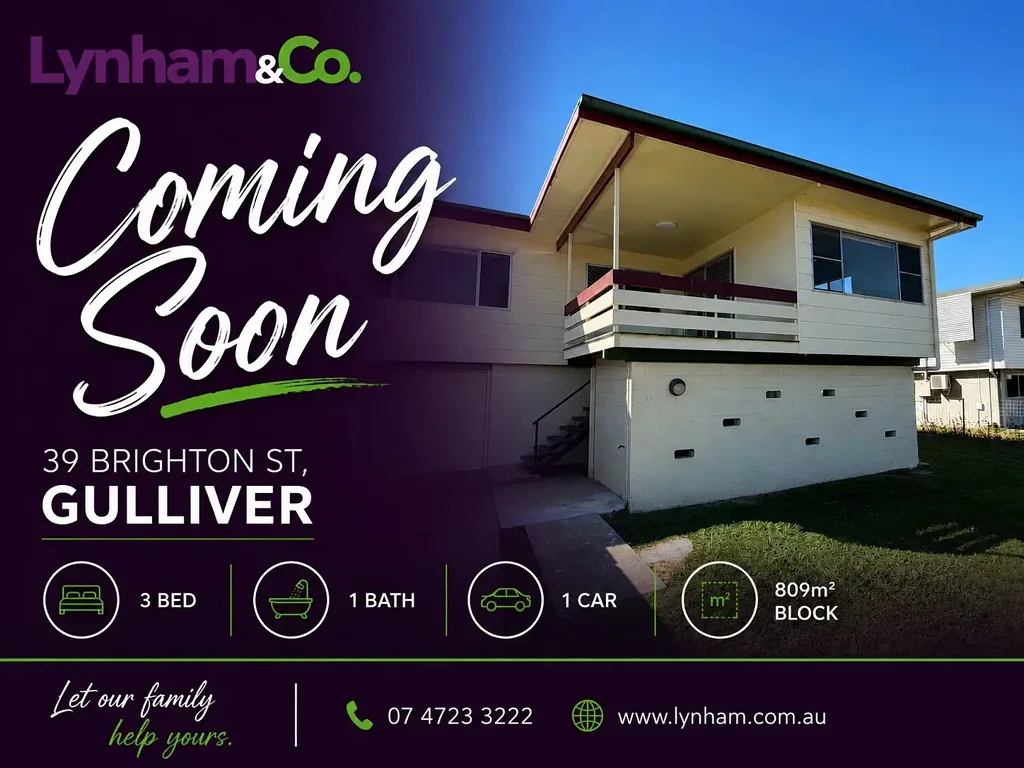 Gulliver 3房  Coming Soon | Spacious 809sqm Allotment in a Convenient Gulliver Location