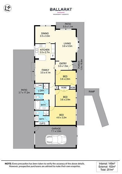 Plano ng Bahay - 25 Shaw Avenue, Wendouree, VIC 3355