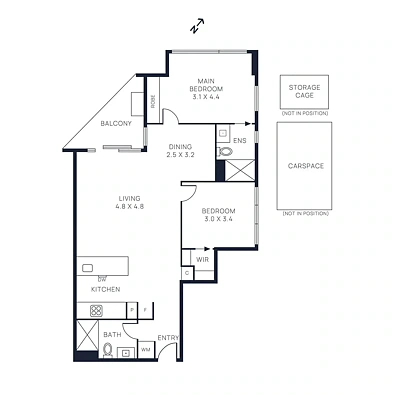 101/10-12 Railway Walk North, Hampton, VIC 3188, 2 Schlafzimmer, 2 Badezimmer, Apartment