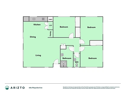64a Wayside Avenue, Burnside, Christchurch City, 3 ห้องนอน, 1 ห้องน้ำ, Townhouse