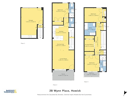 2B Wynn Place, Howick, Manukau City, Auckland, 3部屋, 3バスルーム, Townhouse