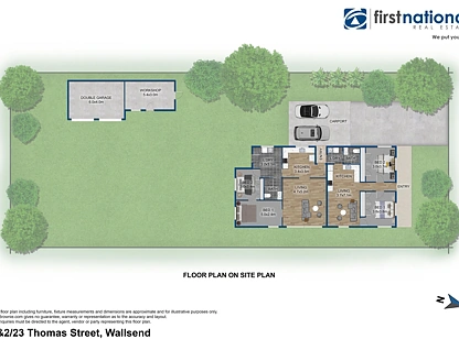 1&2/23 Thomas Street, Wallsend, Newcastle, 4 غرف, 2 حمامات, House