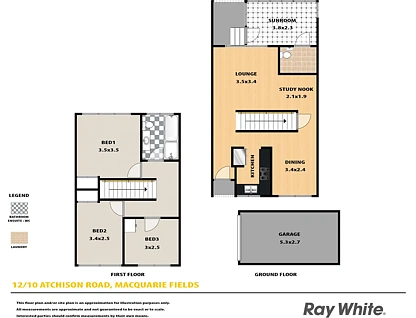 12/10 Atchison Road, Macquarie Fields, Macarthur Region, 3 ਕਮਰੇ, 1 ਬਾਥਰੂਮ, Townhouse
