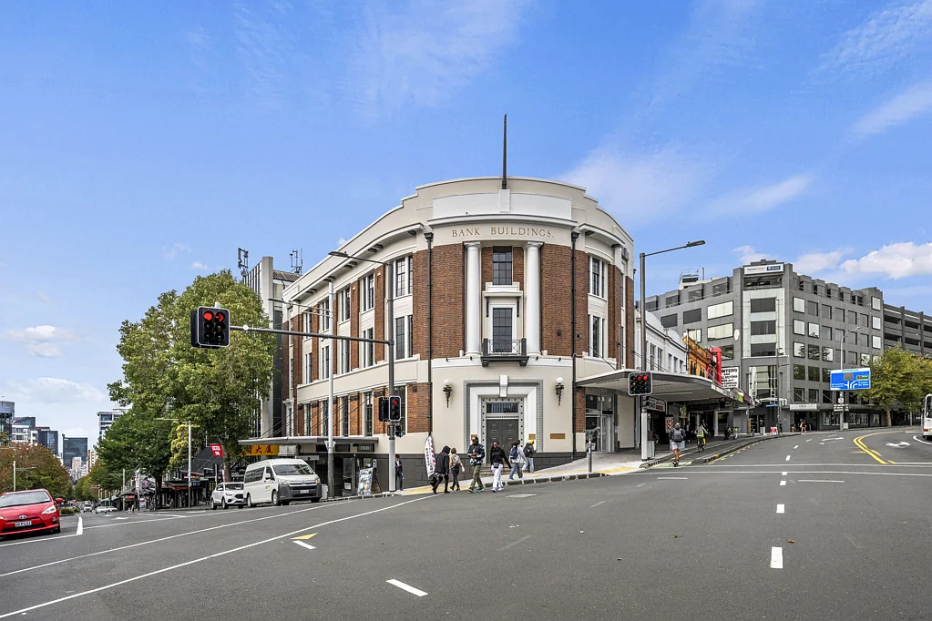 Auckland Central Dual heritage retail spaces - K'Road corner