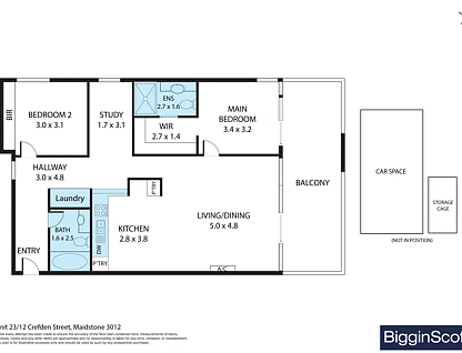23/12 Crefden Street, Maidstone, Western Melbourne, 2房, 2浴, Apartment