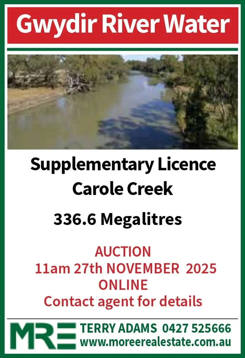  Gwydir Supplementary Licence, Moree, NSW 2400