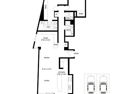 1504/21 Elizabeth Bay Road, Elizabeth Bay, Sydney CBD, 3房, 2浴, Apartment