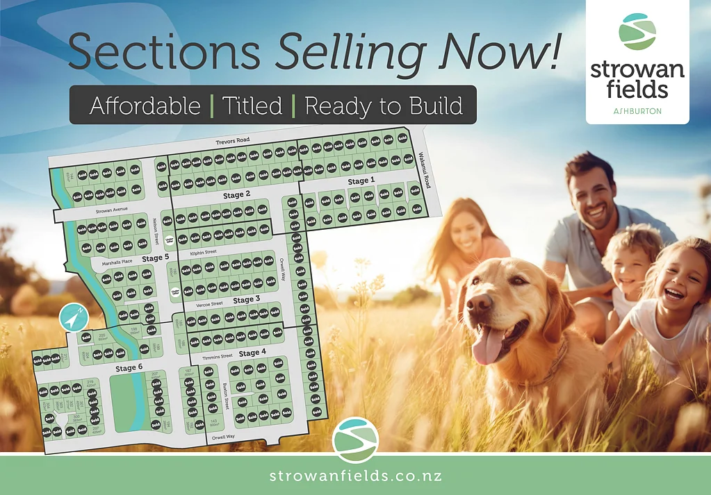Ashburton Strowan Fields Subdivision - Titles issued