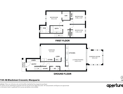 7/44-48 Blackman Crescent, Macquarie, Belconnen District, 3 침실, 2 욕실, Townhouse