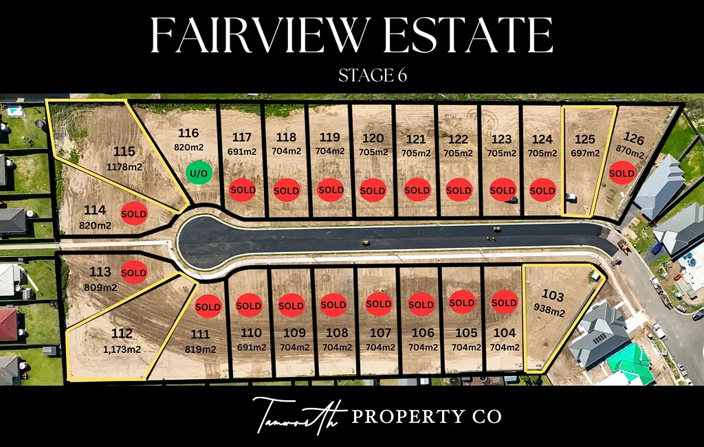 Kootingal Fairview Estate's Final Release - Only 4 Lots Left!