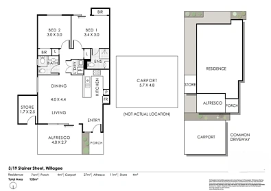 फ्लोर प्लान - 3/19 Stainer Street, Willagee, WA 6156