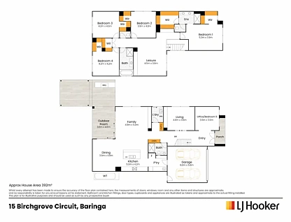 15 Birchgrove Circuit, Baringa, QLD 4551, 5 Kuwarto, 3 Banyo, House