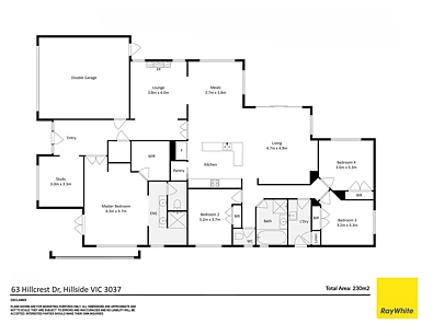 ਮੰਜ਼ਿਲ ਦੀ ਯੋਜਨਾ - 63 Hillcrest Drive, Hillside, VIC 3037