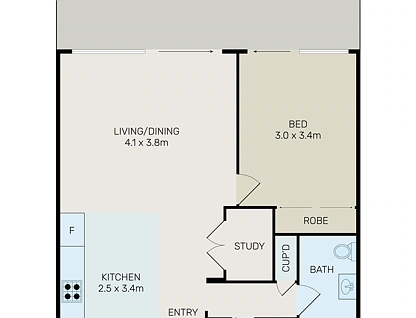 401/44 Shoreline Drive, Rhodes, Inner West, 1 phòng ngủ, 1 phòng tắm, Apartment