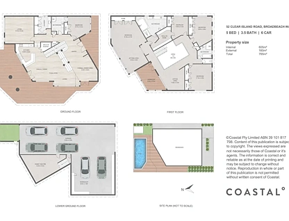 52 Clear Island Road, Broadbeach Waters, QLD 4218, 5部屋, 3バスルーム, House